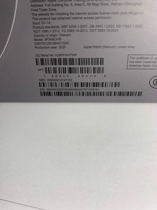 Apple Watch ultra 3 Negro Caja y Correa