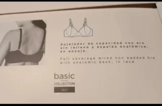 2 Sujetadores Isabel Mora Talla 95C Negros