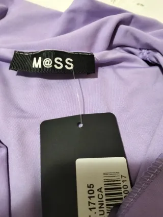 Maglia crop donna viola MASS taglia unica