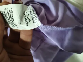 Maglia crop donna viola MASS taglia unica