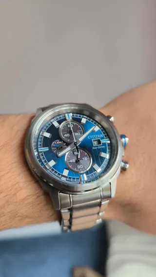 Reloj Citizen Eco Drive Cronógrafo Azul