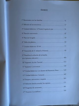 Supuestos de educación infantil