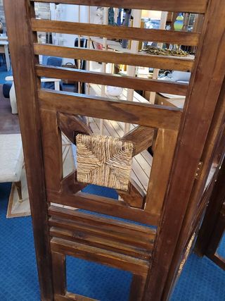 Biombo de madera con espejos