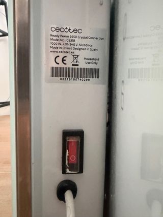 Radiador eléctrico de cristal CECOTEC