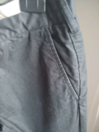 Pantalón Zara Regular Fit Algodón Negro Talla 44