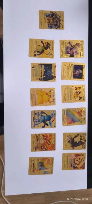 Cartas Pokémon Doradas y Metalizada NO HAGO ENVÍOS