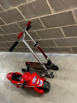 Patinetes infantiles y un frestyle