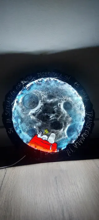 Lámpara Decorativa Luna Snoopy