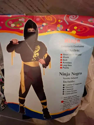 Disfraz Ninja Talla M (7-10 años)