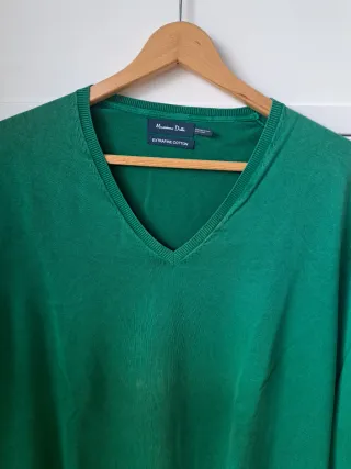 Jersey Massimo Dutti verde Extrafine Cotton