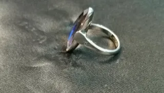 Anillo Calvin Klein Azul y Plateado