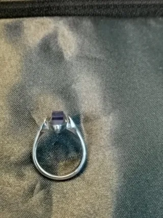 Anillo Calvin Klein Azul y Plateado