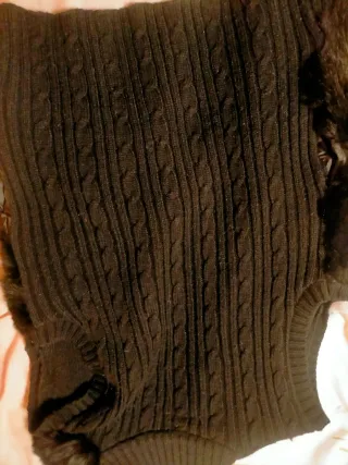 Chaleco pelo negro marca Blanco Talla M