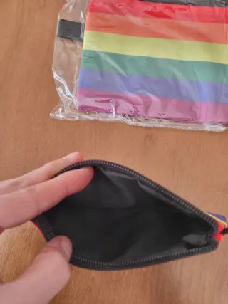 Lote 2 monederos arcoíris