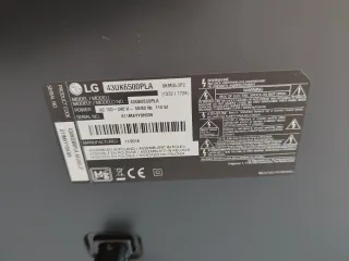 LG 43UK6500PLA 43 LED UltraHD 4K