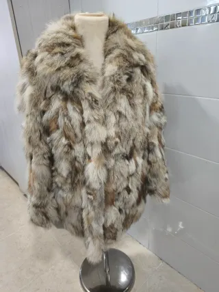 Abrigo de zorro auténtico