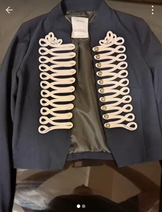 Chaqueta militar torera azul