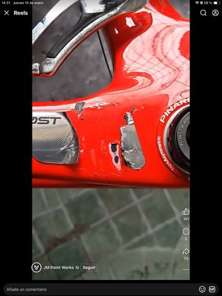 Reparacióny pintura bicicletas acabados fábrica