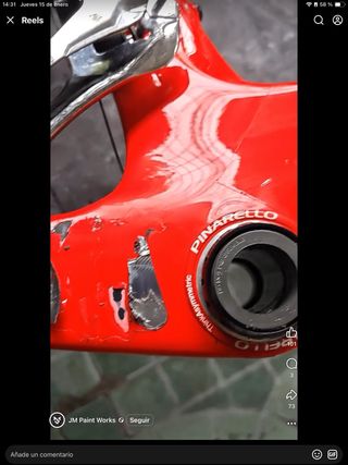 Reparacióny pintura bicicletas acabados fábrica