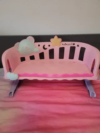 Cuna Nenuco Rosa con Osito y Estrella