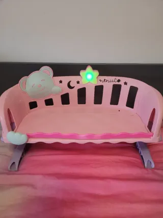 Cuna Nenuco Rosa con Osito y Estrella