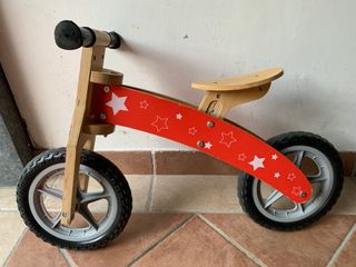 Balance bike senza pedali in legno