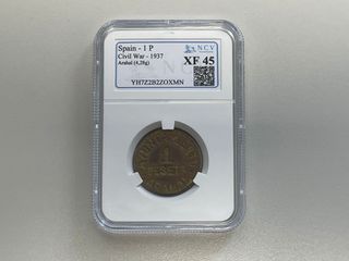 1 peseta Arahal. Guerra civil. Escasa