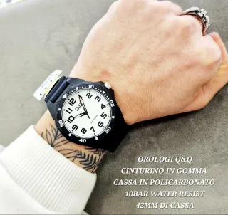 Orologio Q&Q Cinturino Gomma Blu