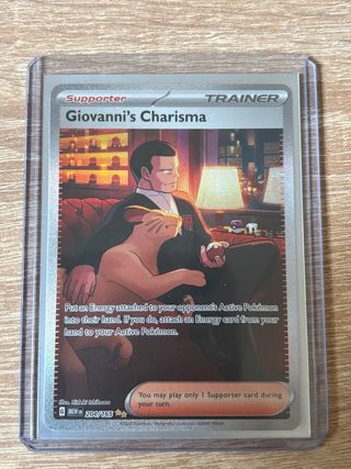 Carta Pokémon Giovanni's Charisma en Inglés