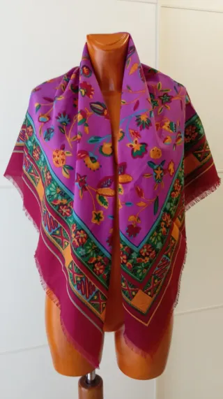 Pañuelo Fular vintage. Multicolor Floral