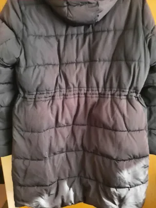 Abrigo acolchado mujer negro