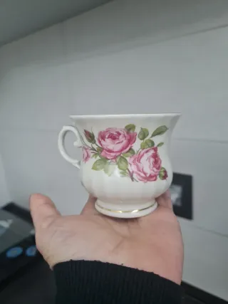 Tazza Royal con Rose Rosa
