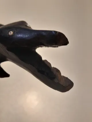 Coccodrillo vintage artigianato africano