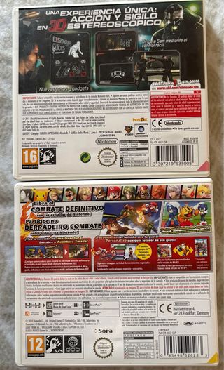 Splinter Cell 3D y Super Smash Bros 3DS