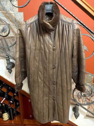 Cappotto donna vera Pelle  e Pelliccia Double Face