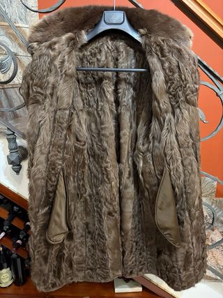 Cappotto donna vera Pelle  e Pelliccia Double Face