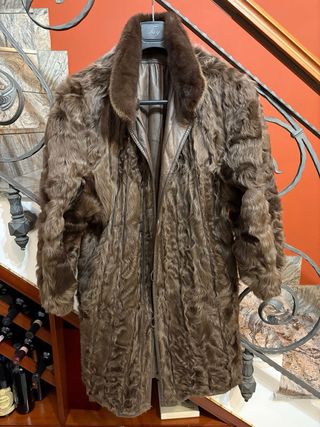 Cappotto donna vera Pelle  e Pelliccia Double Face