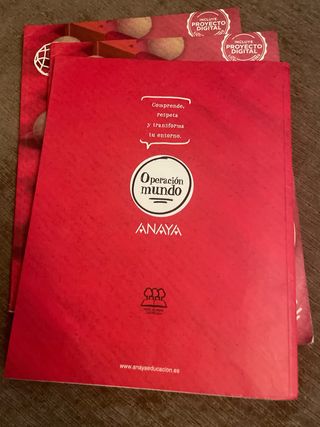 Matemáticas 2 ESO operación mundo Anaya