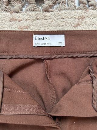 Pantalones Bershka Wide Leg Marrones