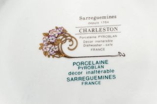 Plato de porcelana Sarreguemines