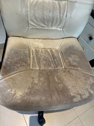 Silla de oficina Ikea beige y negra