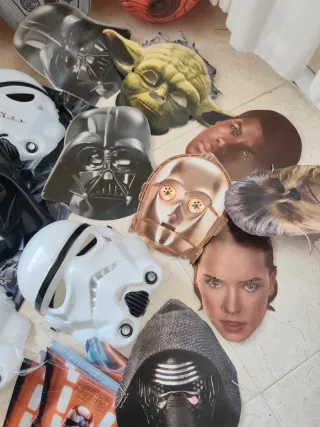 Lote Máscaras Star Wars Fiesta Decoración