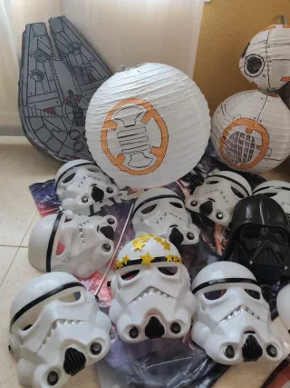 Lote Máscaras Star Wars Fiesta Decoración