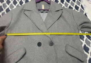 Abrigo oversize gris