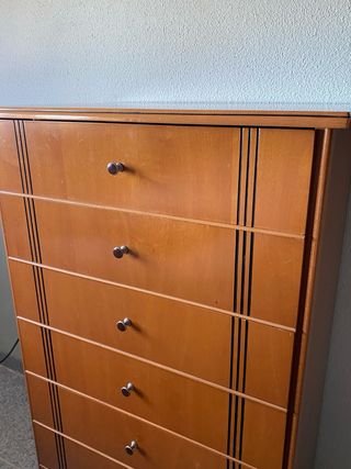 Cómoda de madera 7 cajones