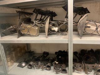 Lampade in ferro batture per taverna ed esterno