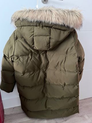 Abrigo acolchado verde oliva