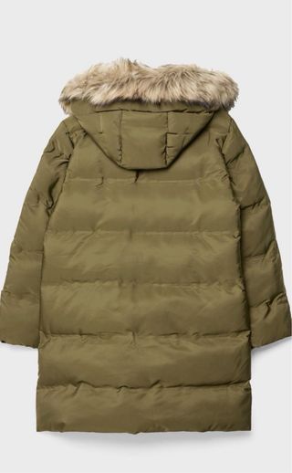Abrigo acolchado verde oliva