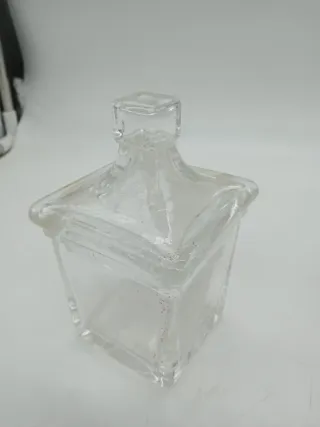 Tris barattoli vetro decorati