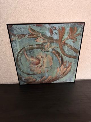 ¡SÓLO HOY, 30€! Cuadro Decorativo tonos Azul, Ocre